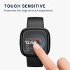 Комплект от 2 защитни фолиа Kwmobile за Fitbit Versa 4/Sense 2, прозрачно/черно, полимер, KWM000024WK001C