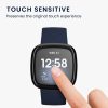 Комплект от 2 защитни фолиа Kwmobile за Fitbit Versa 3, прозрачно/черно, полимер, KWM000024WL001C