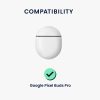 Калъф за слушалки Kwmobile за Google Pixel Buds Pro, сив/черен, силикон, KWM000017PM002C