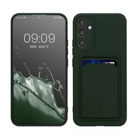   Калъф Kwmobile за Samsung Galaxy A34 5G, тъмно зелен, силикон, KWM0000191B004C