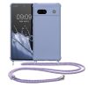 Kwmobile калъф с връзка за връзка за Google Pixel 7a, син, силиконов, KWM000019YH005C