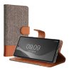 Калъф Kwmobile за Google Pixel 7a, сив/кафяв, текстилен, KWM000020HX001C