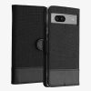 Калъф Kwmobile за Google Pixel 7a, черен, текстилен, KWM000020HX002C