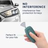 Капак за автомобилен ключ Kwmobile за Ford 3 бутона - Keyless Go, тъмнозелен, силикон, KWM000008AQ005C