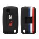 Капак за автомобилен ключ Kwmobile за Peugeot/Citroen 2 бутона, многоцветен, силикон, KWM0000093T004C