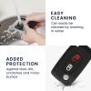 Капак за автомобилен ключ Kwmobile за Peugeot/Citroen 2 бутона, многоцветен, силикон, KWM0000093T004C