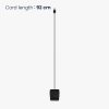 Kwmobile USB кабел за зареждане за Amazfit GTS 3/GTR 3/GTR 3 Pro, черен, пластмаса, KWM000024YE001C