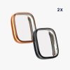 Комплект 2 калъфа Kwmobile за Xiaomi Redmi Watch 3 Active, черен/розов, силикон, KWM000024YF002C