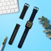Комплект от 2 каишки Kwmobile за Amazfit Bip 5/GTR 4, черен/тъмно син, силикон, KWM000024YT001C