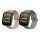 Комплект от 2 каишки Kwmobile за Amazfit Bip 5/GTR 4, зелен/розов, силикон, KWM000024YT003C