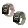 Комплект от 2 каишки Kwmobile за Amazfit Bip 5/GTR 4, зелен/розов, силикон, KWM000024YT003C