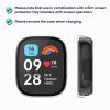 Комплект 2 калъфа Kwmobile със защитно стъкло за Xiaomi Redmi Watch 3 Active / Redmi Watch 3 Lite, прозрачен/черен, пластмаса, KWM000024ZD002C