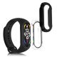 Комплект от 2 пълни капака Kwmobile за Xiaomi Mi Band 7, прозрачни/черни, пластмасови, KWM000024ZE002C