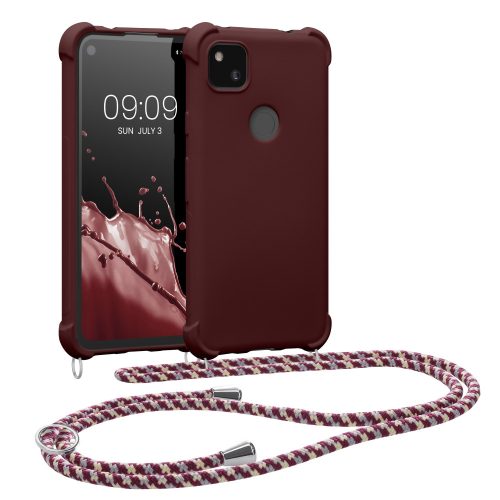 Калъф Kwmobile за Google Pixel 4a, бордо, силикон, KWM0000126T014C