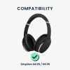Комплект от 2 възглавнички за уши Kwmobile за Srhythm NC25/NC35 шумопотискане, черни, еко кожа, KWM000024ZV001C