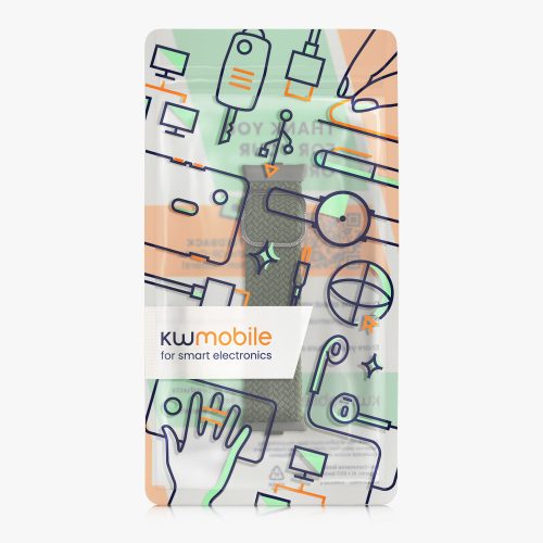 Каишка Kwmobile за Xiaomi Mi Band 8 Pro, тъмнозелена, найлон, KWM0000250K002C