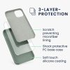 Калъф Kwmobile за Apple iPhone 12 Mini, зелен, силикон, KWM000011JO064C