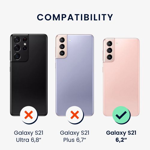 Калъф Kwmobile за Samsung Galaxy S21, оранжев, силикон, KWM000012BT071C