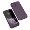 Калъф Kwmobile за Apple iPhone 13, тъмно лилав, силикон, KWM000013OV090C