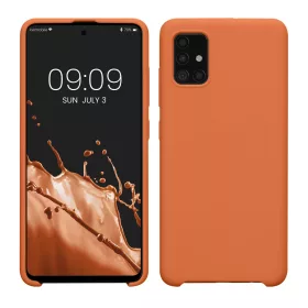   Калъф Kwmobile за Samsung Galaxy A51, оранжев, силикон, KWM000010ZA052C
