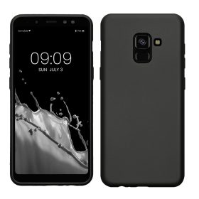   Калъф Kwmobile за Samsung Galaxy A8 (2018), сив, силикон, KWM0000093L012C