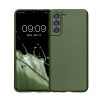 Калъф Kwmobile за Samsung Galaxy S21, тъмно зелен, силикон, KWM000012BU017C