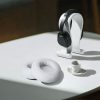Комплект от 2 възглавнички за уши Kwmobile за Beats Studio Pro/DETOX, бели, еко кожа, KWM0000251C002C