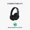 Комплект от 2 възглавнички за уши Kwmobile за Beats Studio Pro/DETOX, бели, еко кожа, KWM0000251C002C