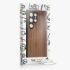 Kwmobile калъф за Samsung Galaxy S24 Ultra, кафяв, дърво/силикон, KWM000021LG001C