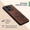 Калъф Kwmobile за Xiaomi 13T/13T Pro, кафяв/син, дърво, KWM000020IR002C
