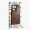 Калъф Kwmobile за Xiaomi 13T/13T Pro, кафяв/син, дърво, KWM000020IR002C