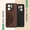 Калъф Kwmobile за Xiaomi 13T/13T Pro, кафяв, дърво, KWM000020IR003C