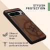 Калъф Kwmobile за Google Pixel 8 Pro, кафяв/син, дърво, KWM0000209C003C