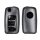 Капак за автомобилен ключ Kwmobile за Skoda/Seat 3 бутона, сив/черен, силикон, KWM000009SP018C