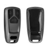 Капак за автомобилен ключ Kwmobile за Audi 3 бутона - Smart Key, сив/черен, силикон, KWM000010WM002C