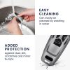 Капак за автомобилен ключ Kwmobile за Audi 3 бутона - Smart Key, сив/черен, силикон, KWM000010WM002C