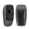 Капак за автомобилен ключ Kwmobile за смарт ключ Mercedes Benz, сив/черен, силикон, KWM0000252R001C