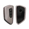 Капак за автомобилен ключ Kwmobile за VW 3 бутона, сив/черен, силикон, KWM0000252X001C