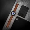 Каишка Kwmobile за Garmin Forerunner 55, кафяв/черен, естествена кожа, KWM0000253G001C
