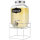 Dozator bauturi Navaris, 5L, cu stand metalic, robinet inox, sticla, NAV000017KN004C