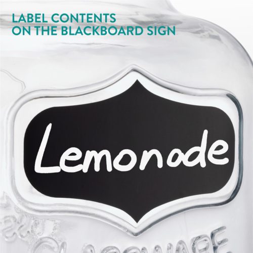 Dozator bauturi Navaris, 5L, cu stand metalic, robinet inox, sticla, NAV000017KN004C