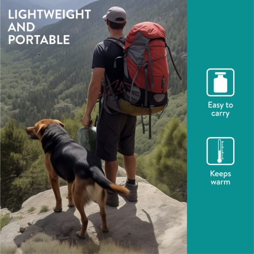 Спален чувал за външна употреба за кучета Navaris, 100x100 см, зелен, NAV0000273Q001C