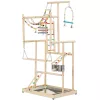Jucarie din lemn Navaris pentru papagali, 4 niveluri, 48.5x35x97 cm, NAV0000273S002C