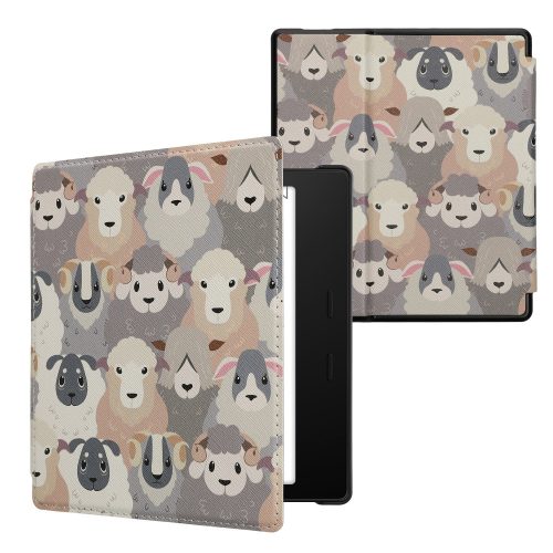 Калъф Kwmobile за Amazon Kindle Oasis 10, многоцветен, екологична кожа, KWM000010AE056C