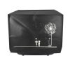 Защитен капак Kwmobile за Philips Essential Airfryer L, черен/бял, пластмаса, KWM000023RG002C