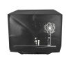 Защитен капак Kwmobile за кошници 5.5L XXL, черен/бял, пластмаса, KWM000023RK002C