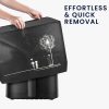 Защитен капак Kwmobile за кошници 5.5L XXL, черен/бял, пластмаса, KWM000023RK002C