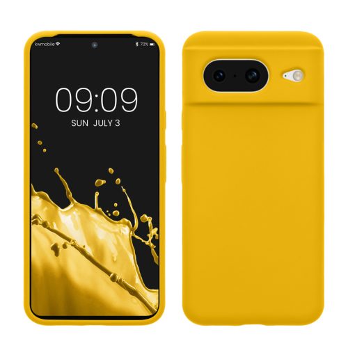 Kwmobile калъф за Google Pixel 8, жълт, силиконов, KWM000020JF005C