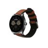Каишка Kwmobile за Huawei Watch GT 4 (46 мм)/Watch Buds, кафяво/черно, естествена кожа, KWM0000253S001C