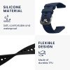 Комплект от 2 каишки Kwmobile за Garmin vivoactive 5/Active 5, черен/тъмно син, силикон, KWM0000254E001C